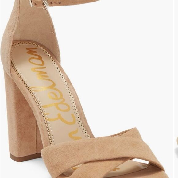 Sam Edelman Yancy Block Heel Ankle Strap Sandal 11M - Picture 1 of 5